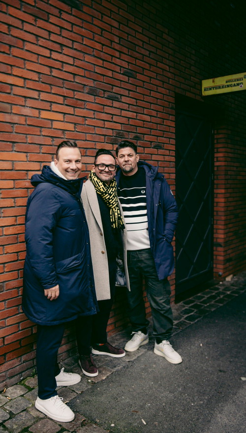 Tim Raue, Hans Neuner und Tim Mälzer in der Best-Friends-Edition.