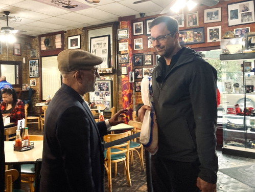 Edi Frauneder (r.) und Wayne Baquet Senior in New Orleans.