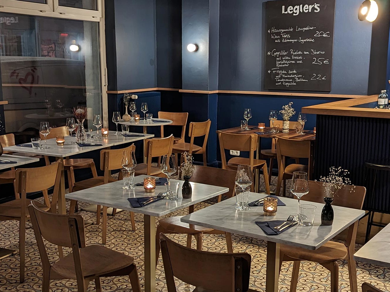 Die Karte im »Legler's« wechselt alle zwei Wochen.