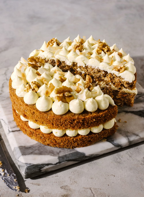 Karottenkuchen.