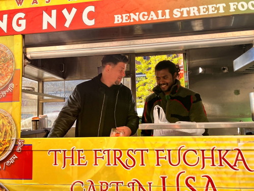 Tim Mälzer (l.) und Naeem Khandaker in New York City.