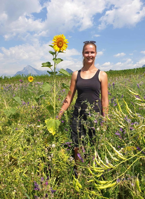 Laura Pelizzatti vom Weingut Annatina Pelizzatti in Jenins, Graubünden.
