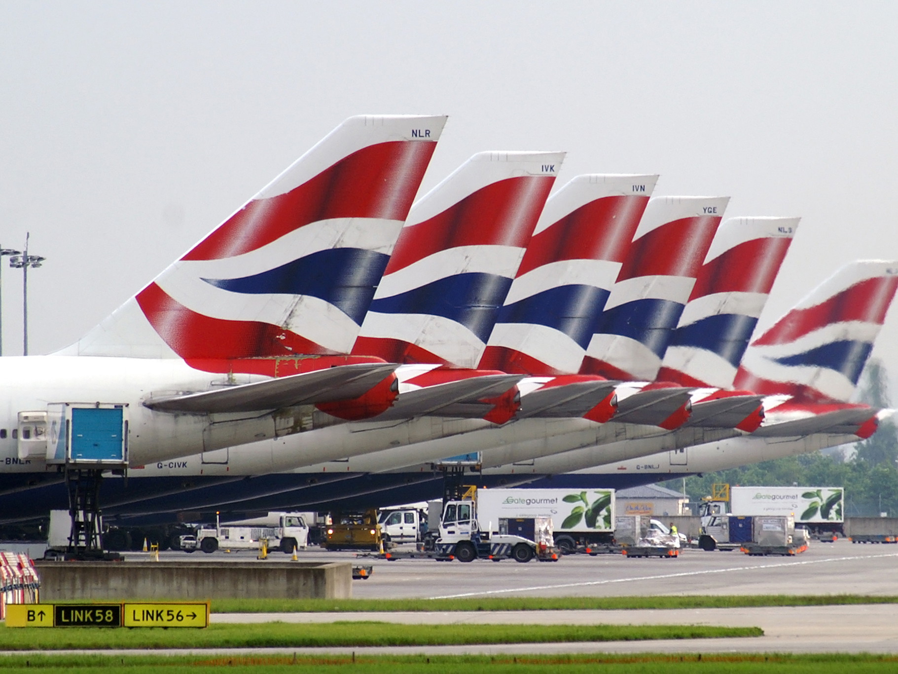 British Airways aircraft at LHR