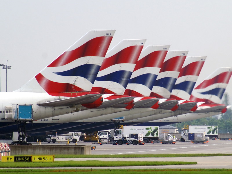 British Airways aircraft at LHR
