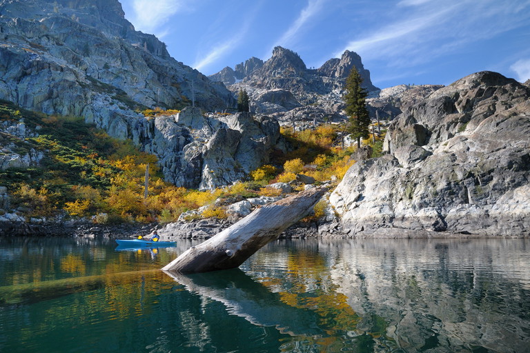 Upper Sardine Lake at Sierra Buttes, California.