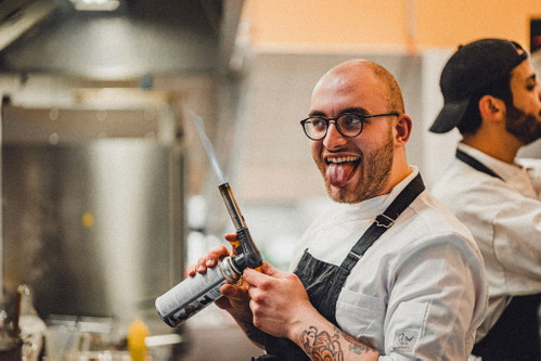 Küchenchef Emiliano Bosi.
