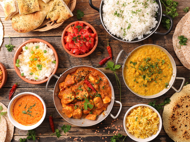 You can find many curry houses in Manchester.