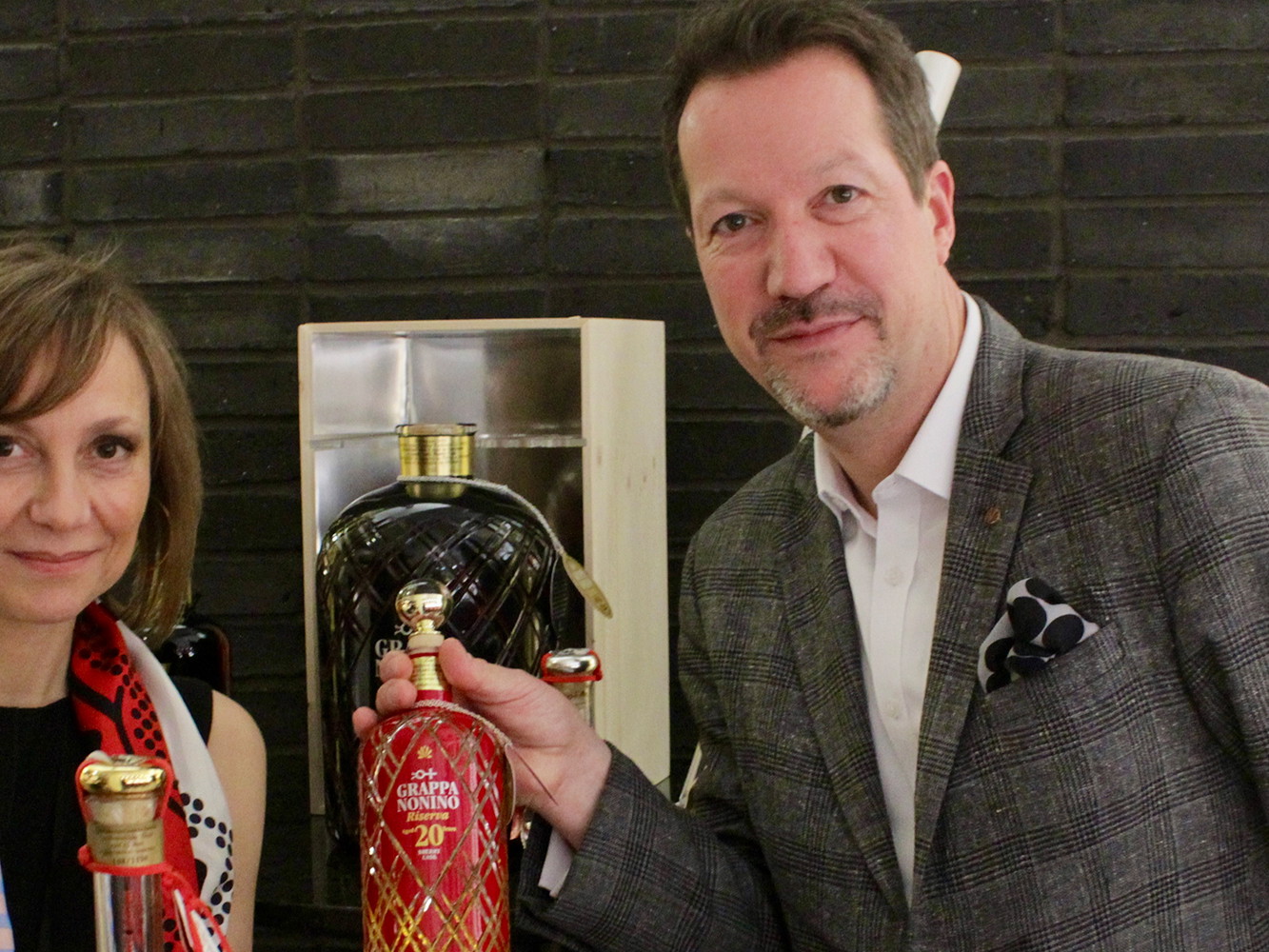 Sommelier Hagen Hoppenstedt und Antonella Nonino.