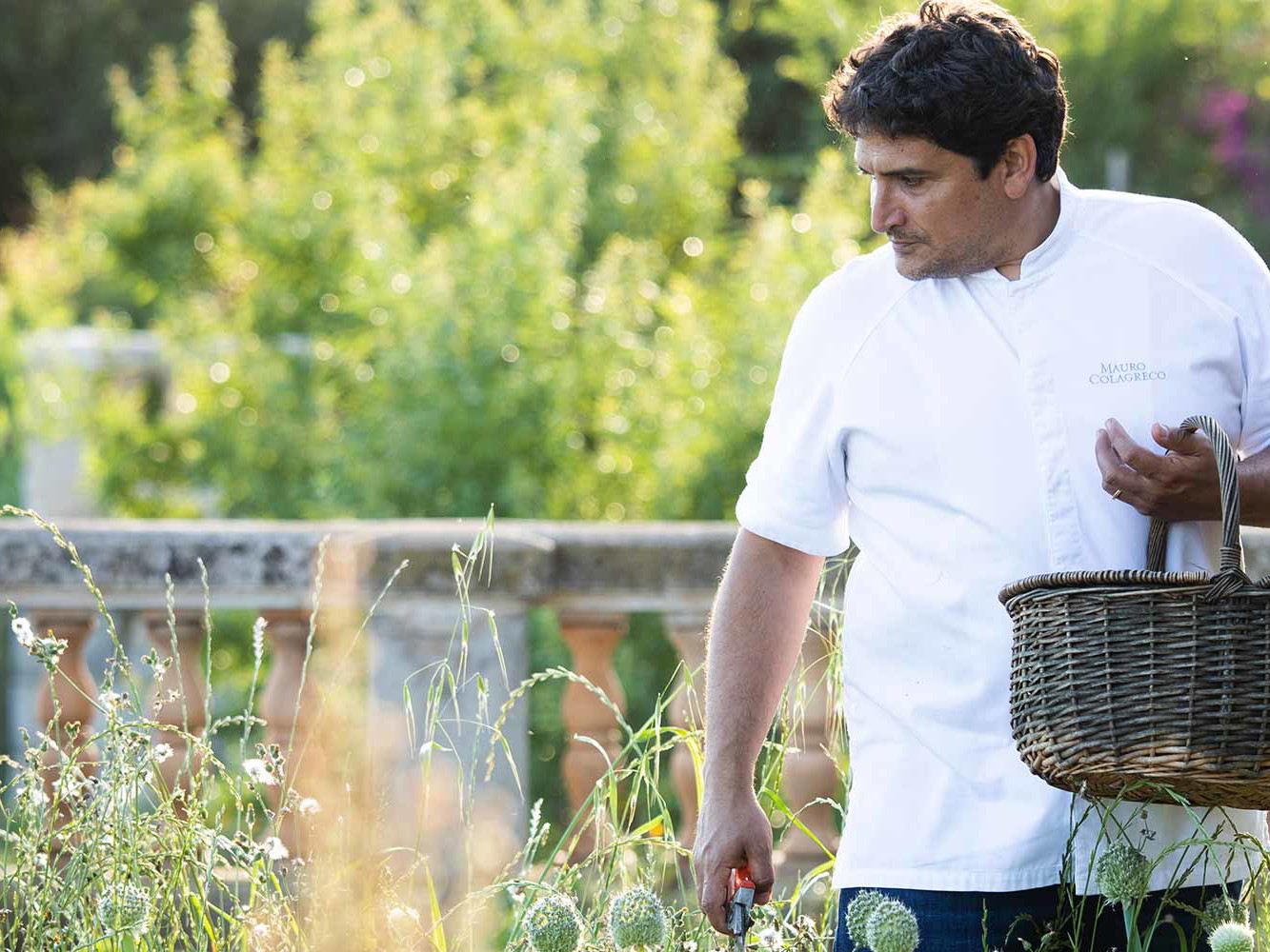 Mauro Colagreco im Garten des «Mirazur» in Menton.