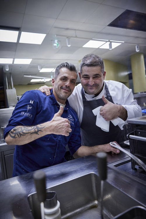 Erlantz Gorostiza, guest chef March 2023, kitchen, Restaurant Ikarus, Hangar-7, Salzburg, Austria, 2023.03.01, Erlantz Gorostiza, Miguel de Freitas Henriques / Erlantz Gorostiza, Gastkoch März 2023, Küche, Restaurant Ikarus, Hangar-7, Salzburg, Österreich, 2023.03.01, Erlantz Gorostiza, Miguel de Freitas Henriques // Helge Kirchberger Photography / Red Bull Content Pool // SI202303020315 // Usage for editorial use only //