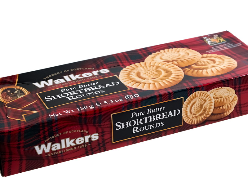 Box of Walkers Scottish pure butter shortbread 