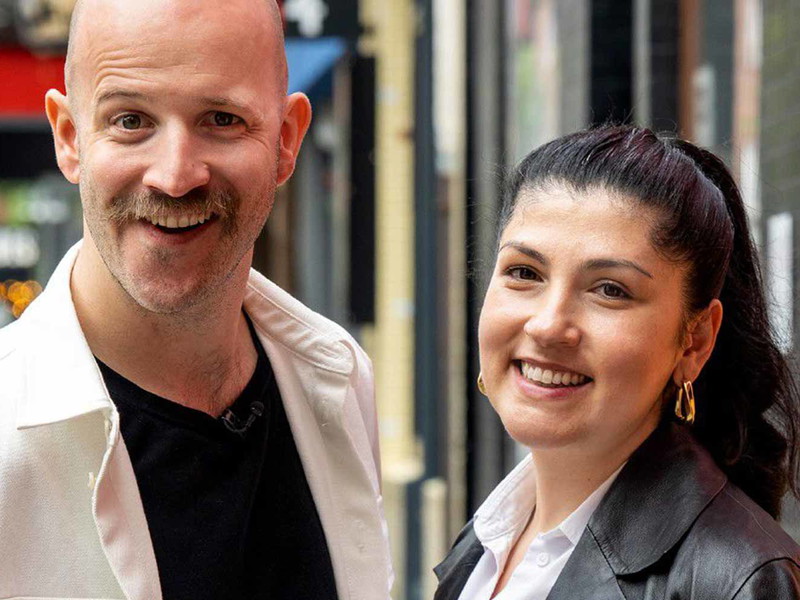 Markus Stöckle mit Elif Oskan.