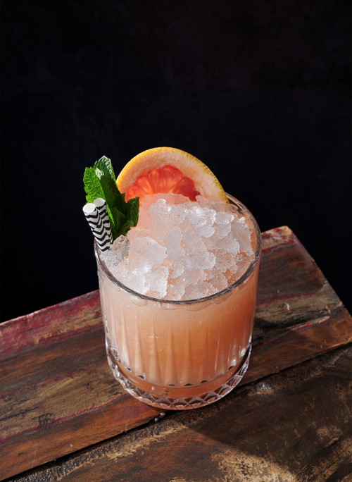 Halo Halo – Tequlia, Mezcal, Grapefruit, Mandel, Ube.