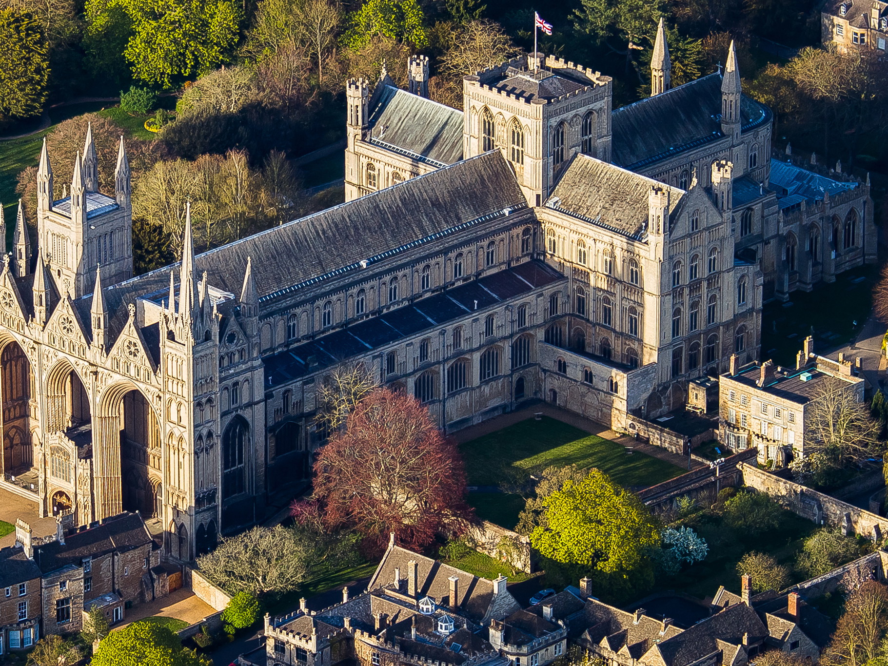 Peterborough Cathedral in Peterborough, England