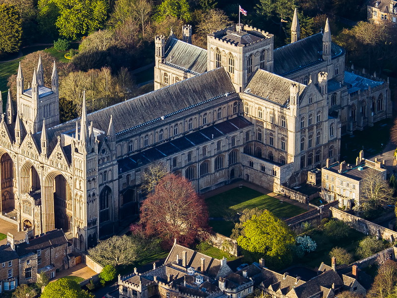 Peterborough Cathedral in Peterborough, England