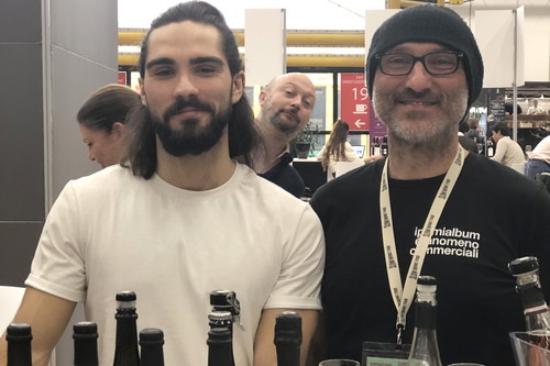 Marco Crotti (right), winemaker of Podere Giardino