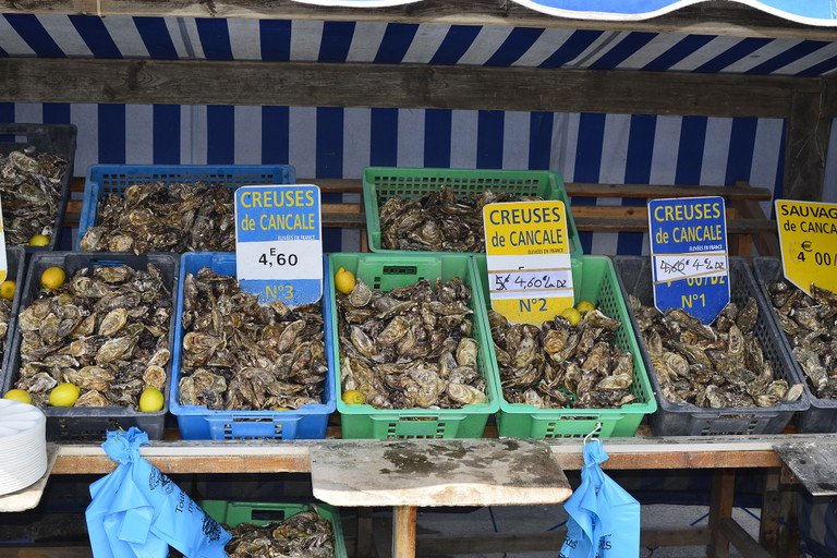 Oysters from Cancale, Brittany, France.