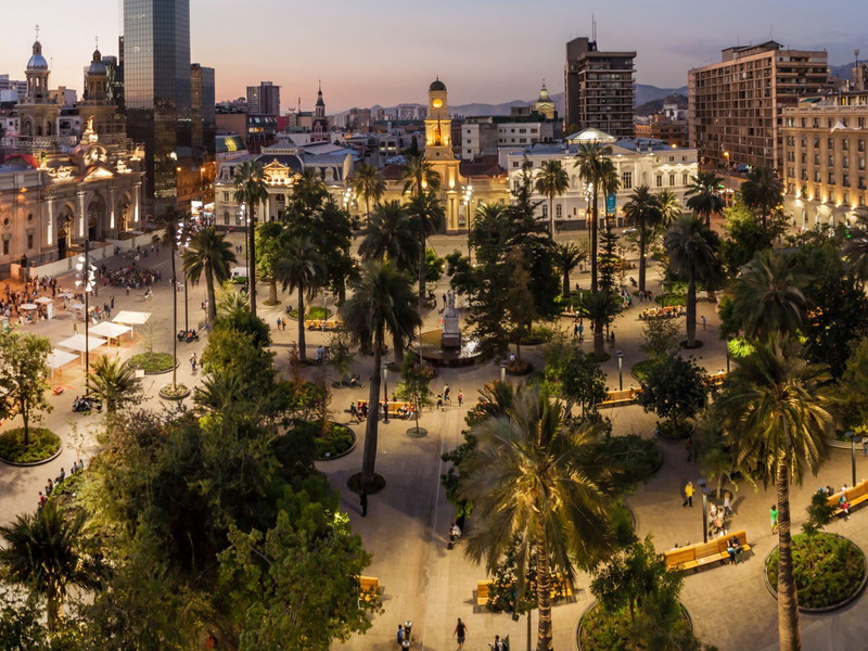 Plaza de Armas Platz in Santiago, Chile
