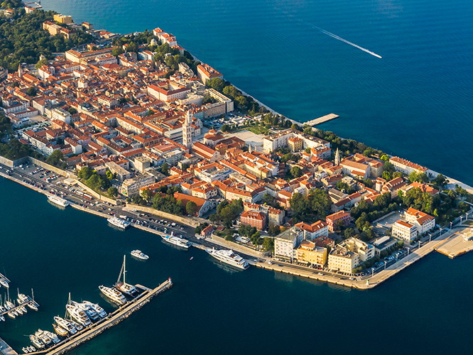 Zadar an der Adriaküste.