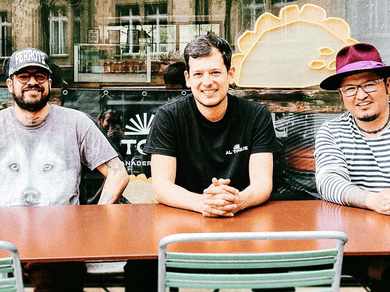 José Lopez mit Dave Wälti und John Revilla.