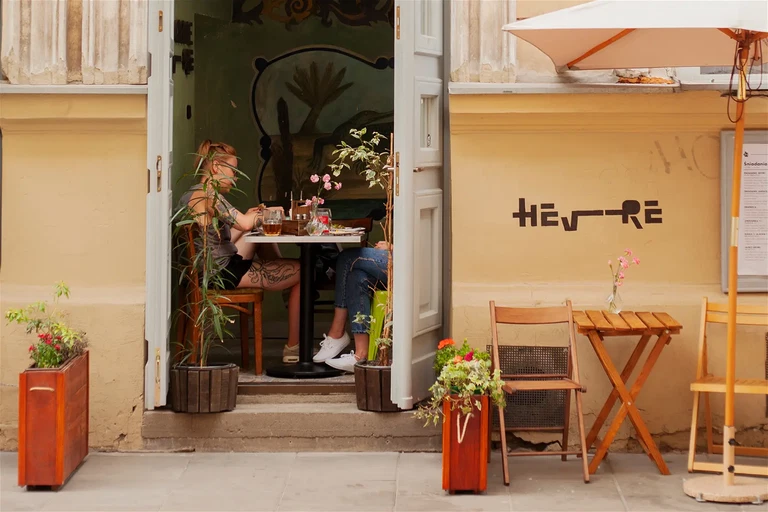 Café Hevre, Krakau.