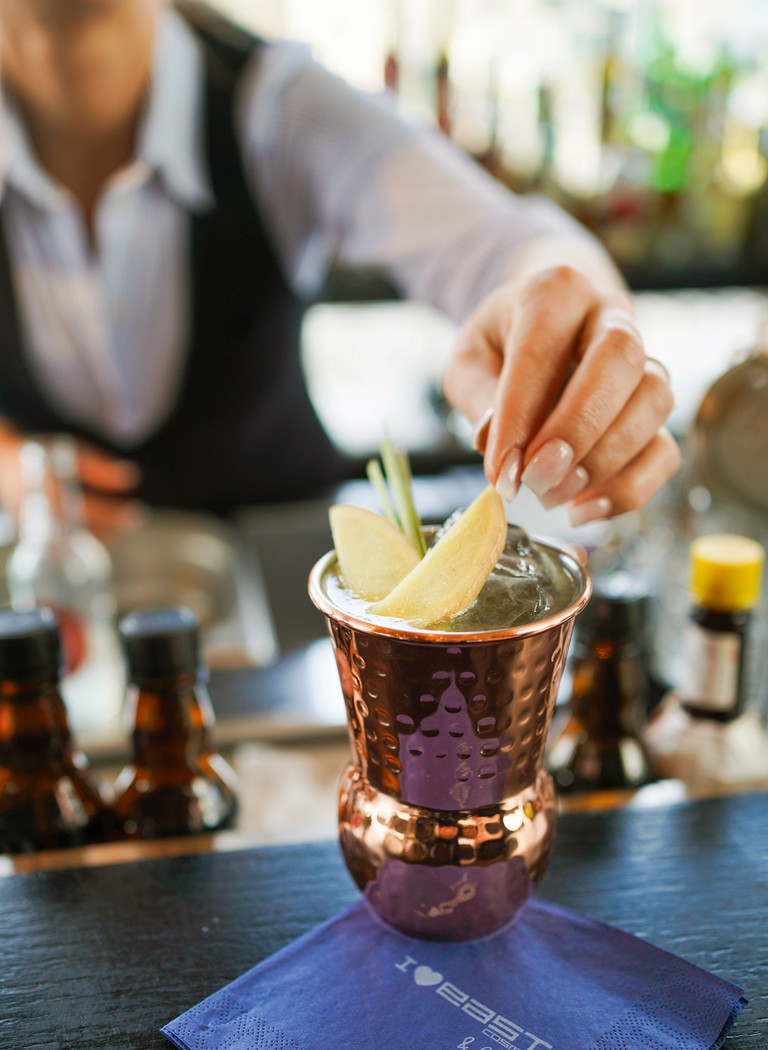 Elektrisierende Kombination aus Ingwer und Limette: Der »Tom Yum Mule«.