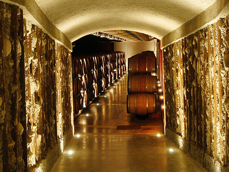 Bei Ca’ del Bosco reifen einige Grundweine für die prickelnden Franciacorta auch im Holzfass. 