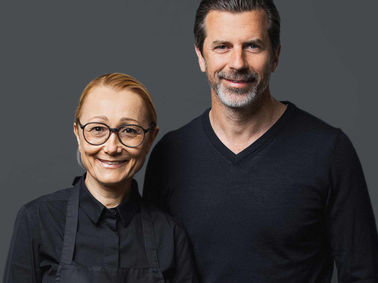 Tanja Grandits mit Andreas Caminada.