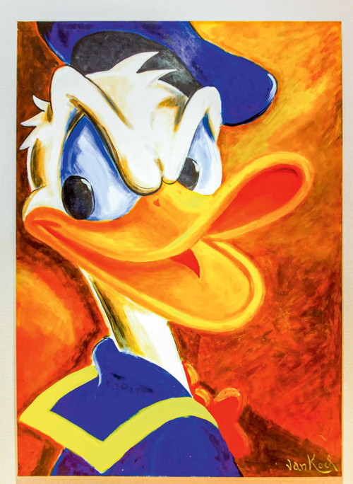 Donald. Der gebürtige Perser Reza Taler wird gerne mit Andy Warhol und dem berühmten Disney-Künstler Carl Barks verglichen.