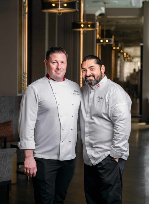 Executive Chef Frédéric Gardette mit Alan Geaam.