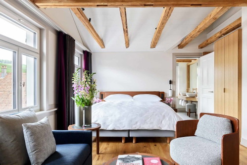 Eine Suite des «Hotel Huus Löwen».