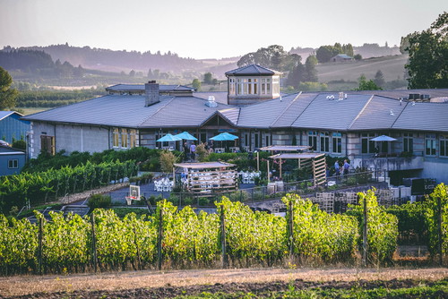 Back of winery.