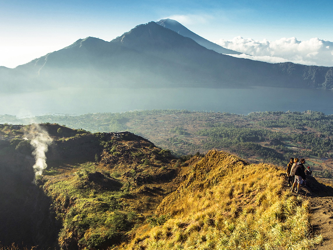 Volcano Batur Caldera, Bali, Indonesia