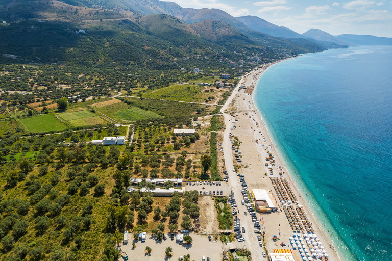 Beach in Borsh, Albania.