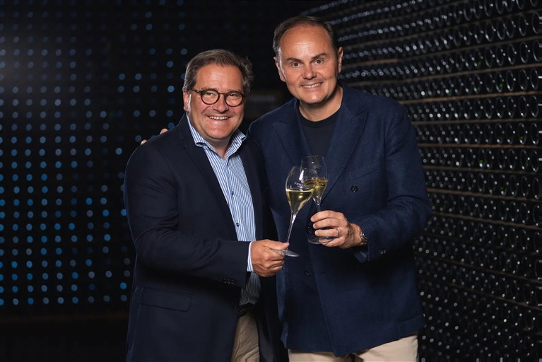 Cyril Brun (l.) mit Matteo Lunelli (r).