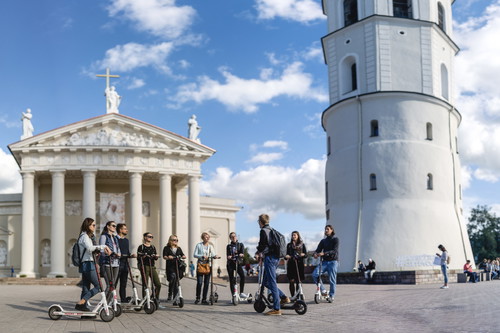 Scooter tour.