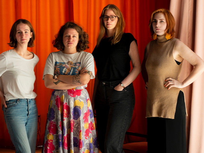 Lena Golker, Mara Feißt, Katharina Six und Friederike Duhme.