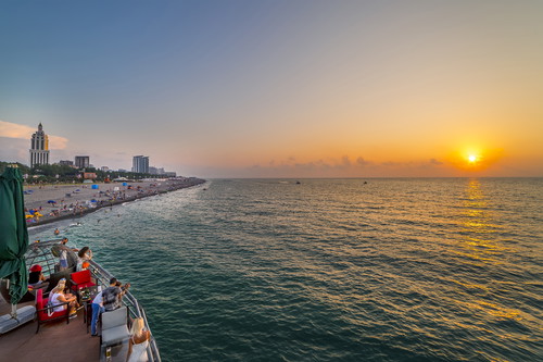 Batumi beach, Georgia.