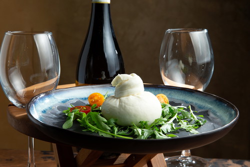 Burrata cheese.