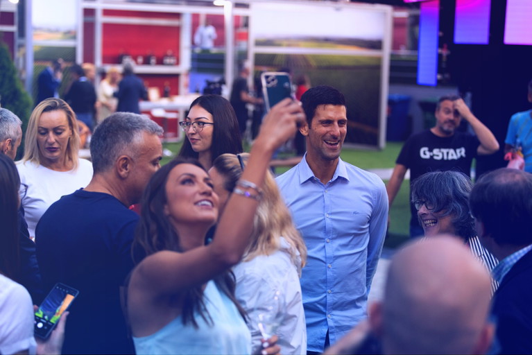 Ein Stargast zum Auftakt im vergangenen Jahr: Tennis-Star Novak Đoković.