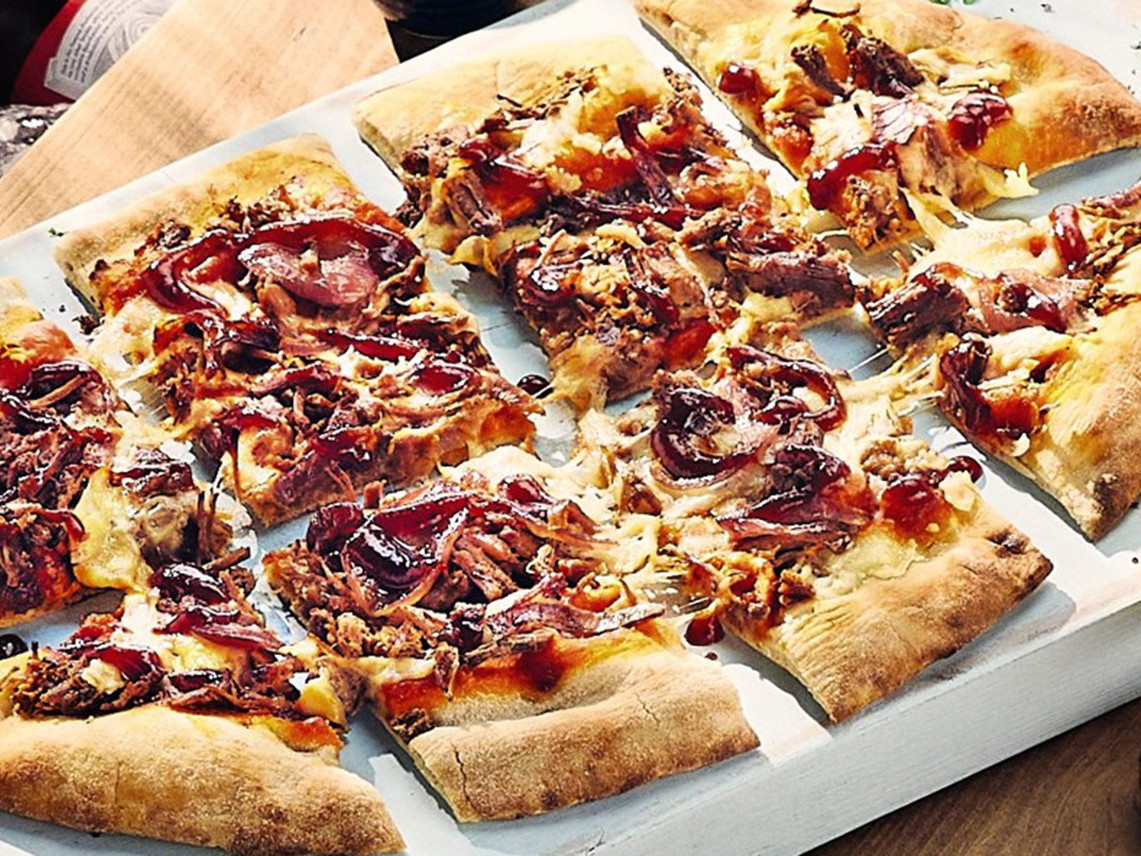 Beer and pizza