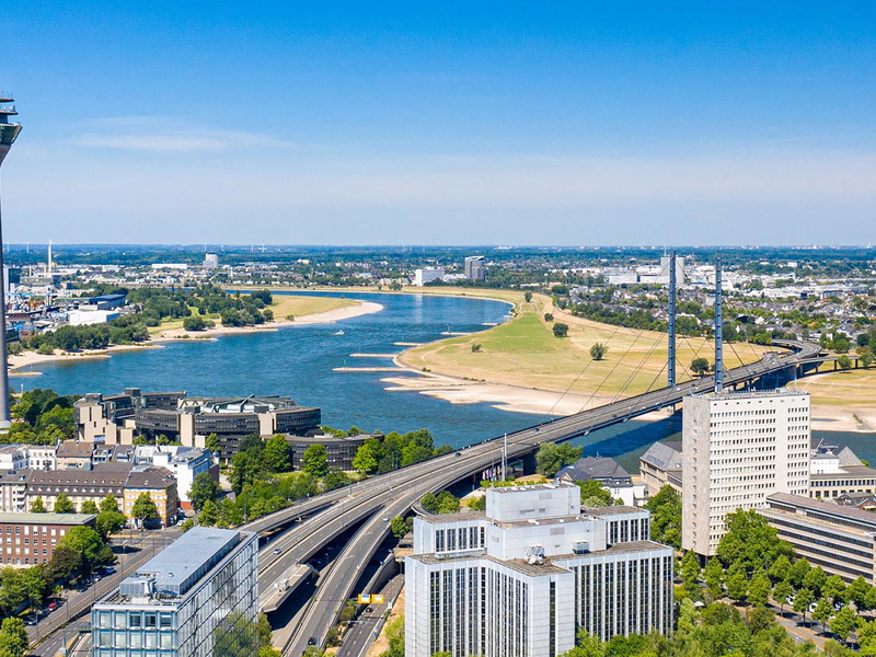Vor der Corona-Pandemie gab es in Düsseldorf jährlich rund 5 Millionen touristische Übernachtungen.