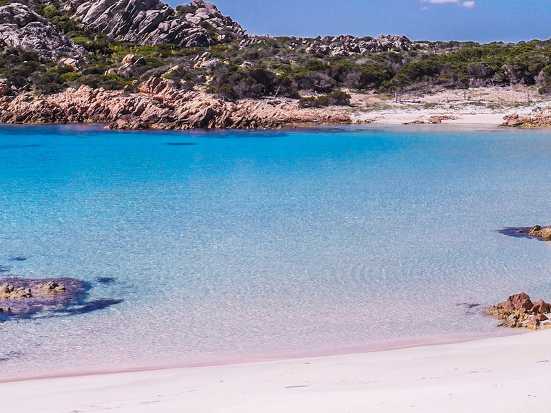Spiaggia Rosa on Budelli Island, off the coast of Sardinia