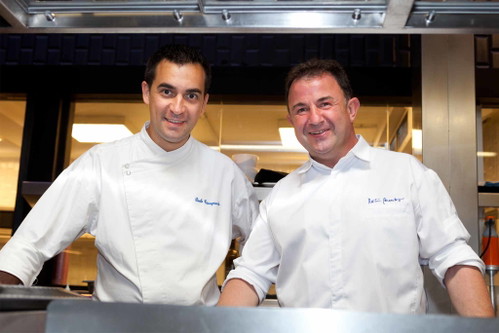 Paolo Casagrande vom «Restaurant Lasarte» in Barcelona (links).