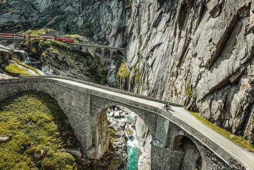 Teufelsbrücke bei Andermatt. 