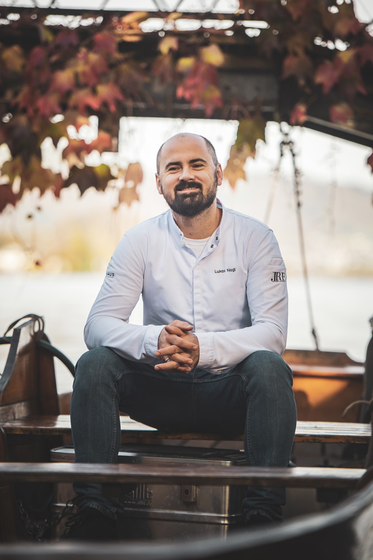 Lukas Nagl, chef of Das Bootshaus am Traunsee. 