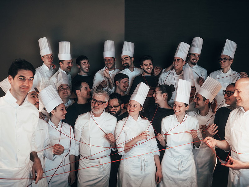 Das Team des »Le Calandre« um Chefkoch Massimiliano Alajmo (links).