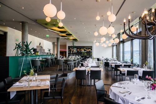 Das Belvoir Restaurant &amp; Grill von innen.