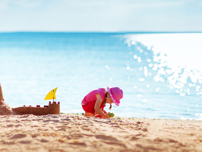 Familien haben spezielle Ansprüche an einen Strand ...