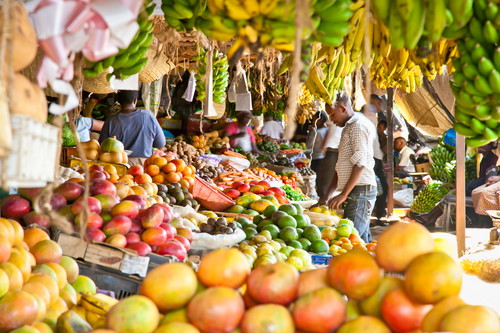 Local market at Nairobi.